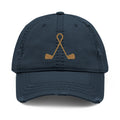 Twisted Irons Distressed Golf Dad Hat - For Golf Lovers