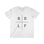G|O|L|F - Squared: Men's Fitted V-Neck Short Sleeve Tee