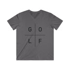 G|O|L|F - Squared: Men's Fitted V-Neck Short Sleeve Tee