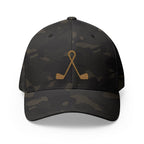 Embroidered TWISTED IRONS Fitted Baseball Cap