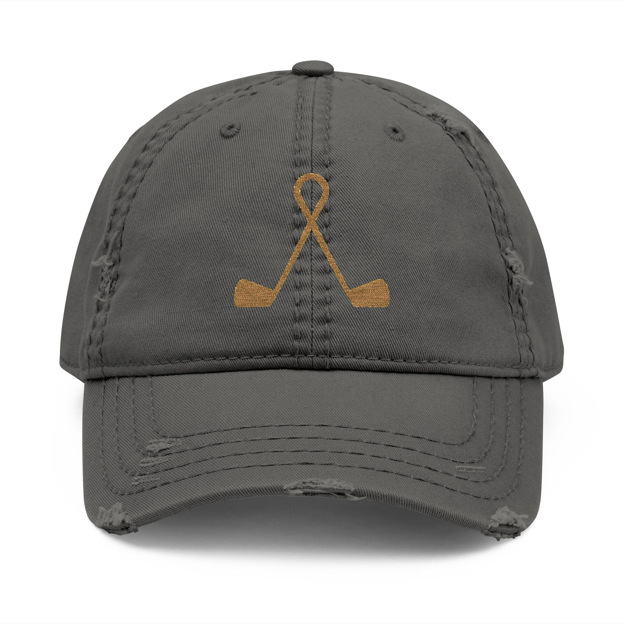 Twisted Irons Distressed Golf Dad Hat - For Golf Lovers