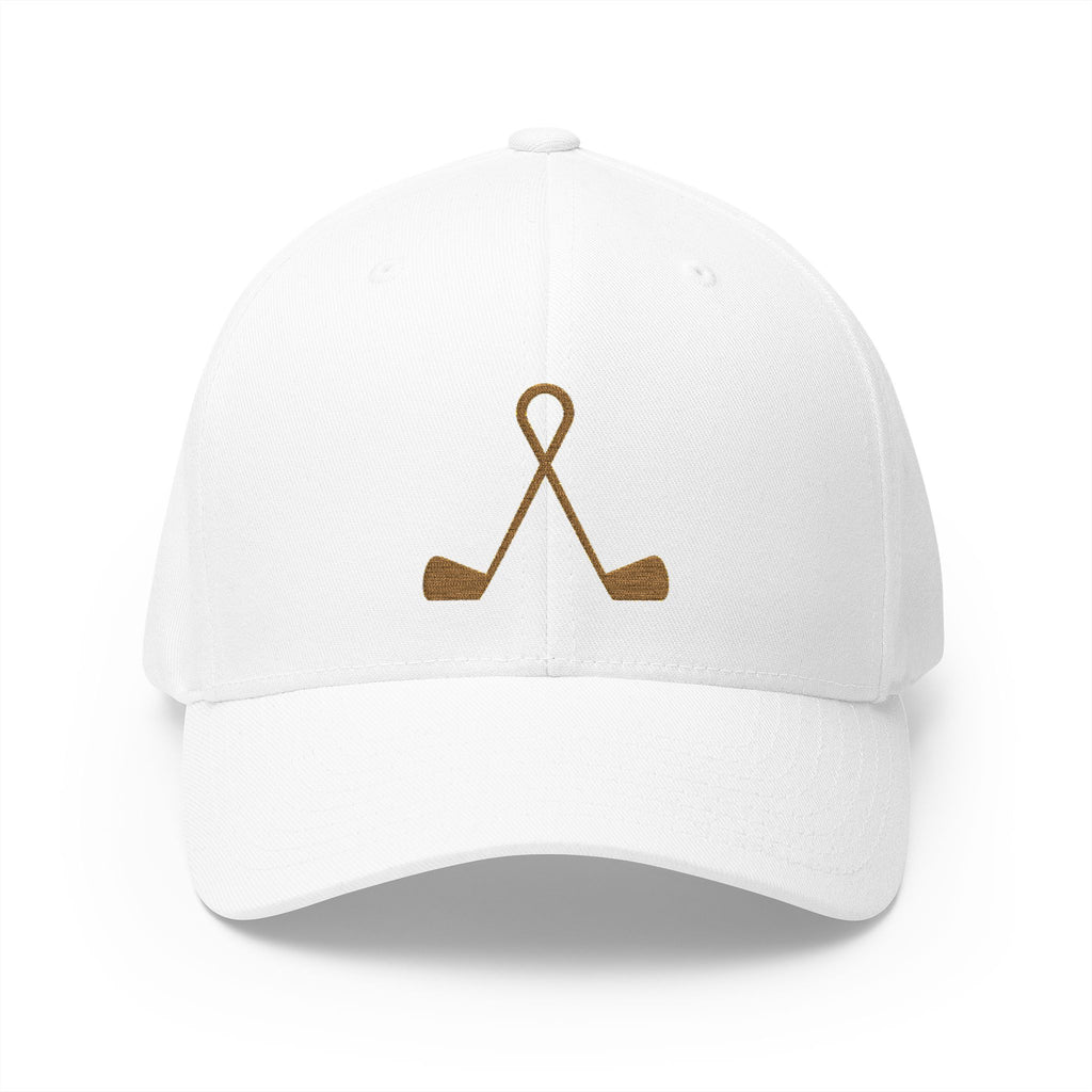 Embroidered TWISTED IRONS Fitted Baseball Cap