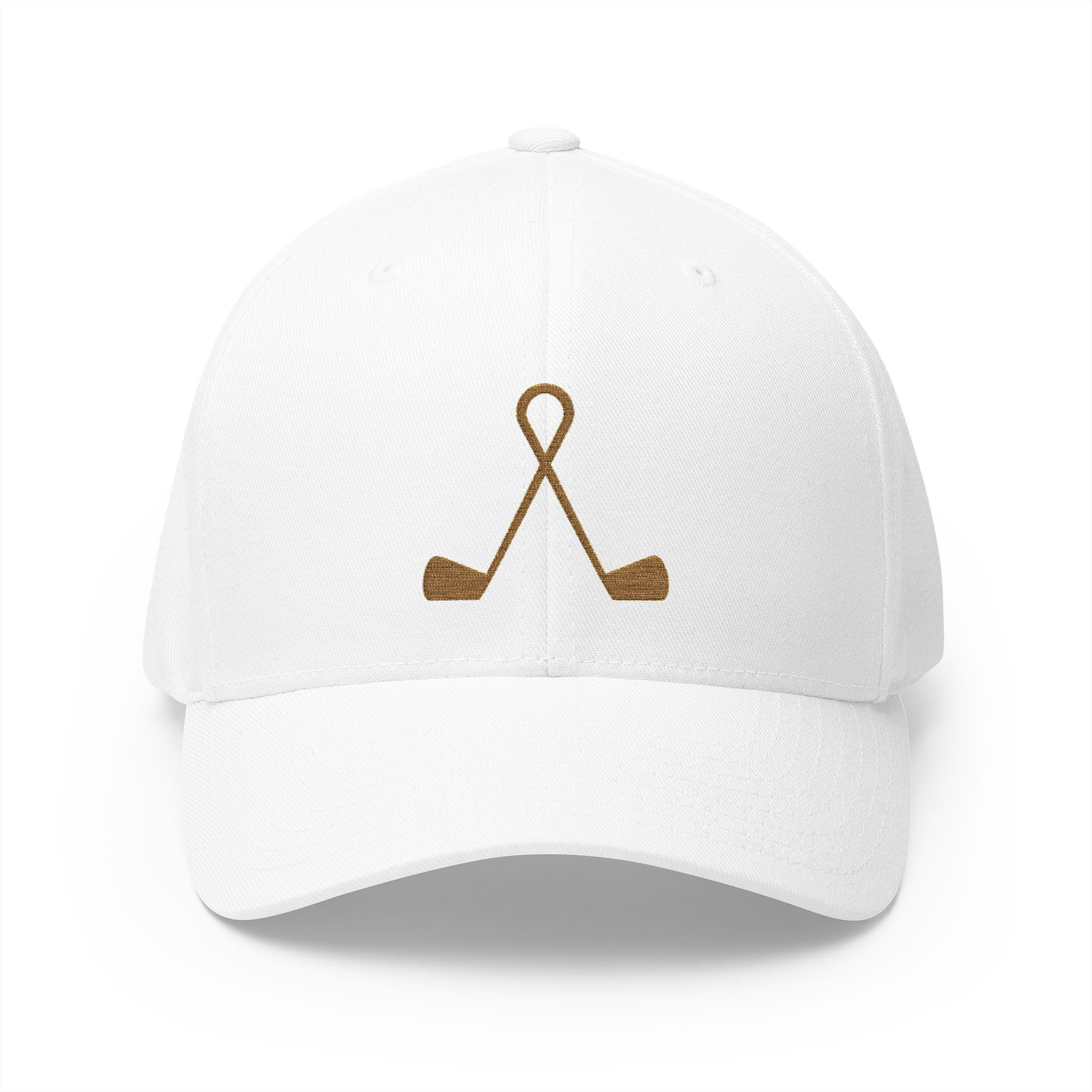 Embroidered TWISTED IRONS Fitted Baseball Cap