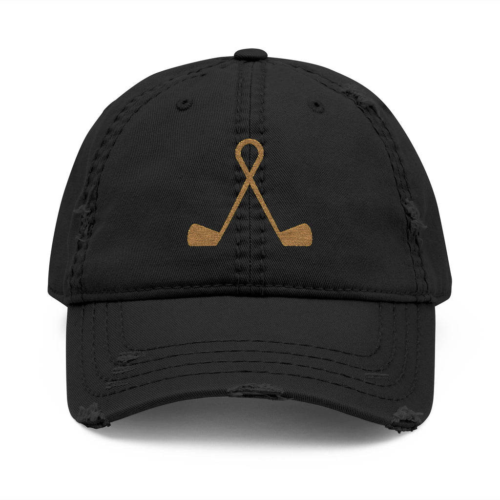 Twisted Irons Distressed Golf Dad Hat - For Golf Lovers