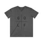 G|O|L|F - Squared: Men's Fitted V-Neck Short Sleeve Tee