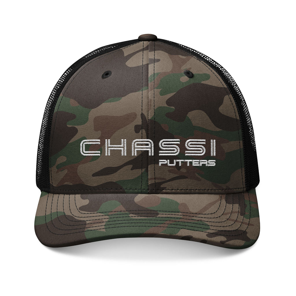 Camouflage Embroidered Trucker Hat for Outdoor Enthusiasts