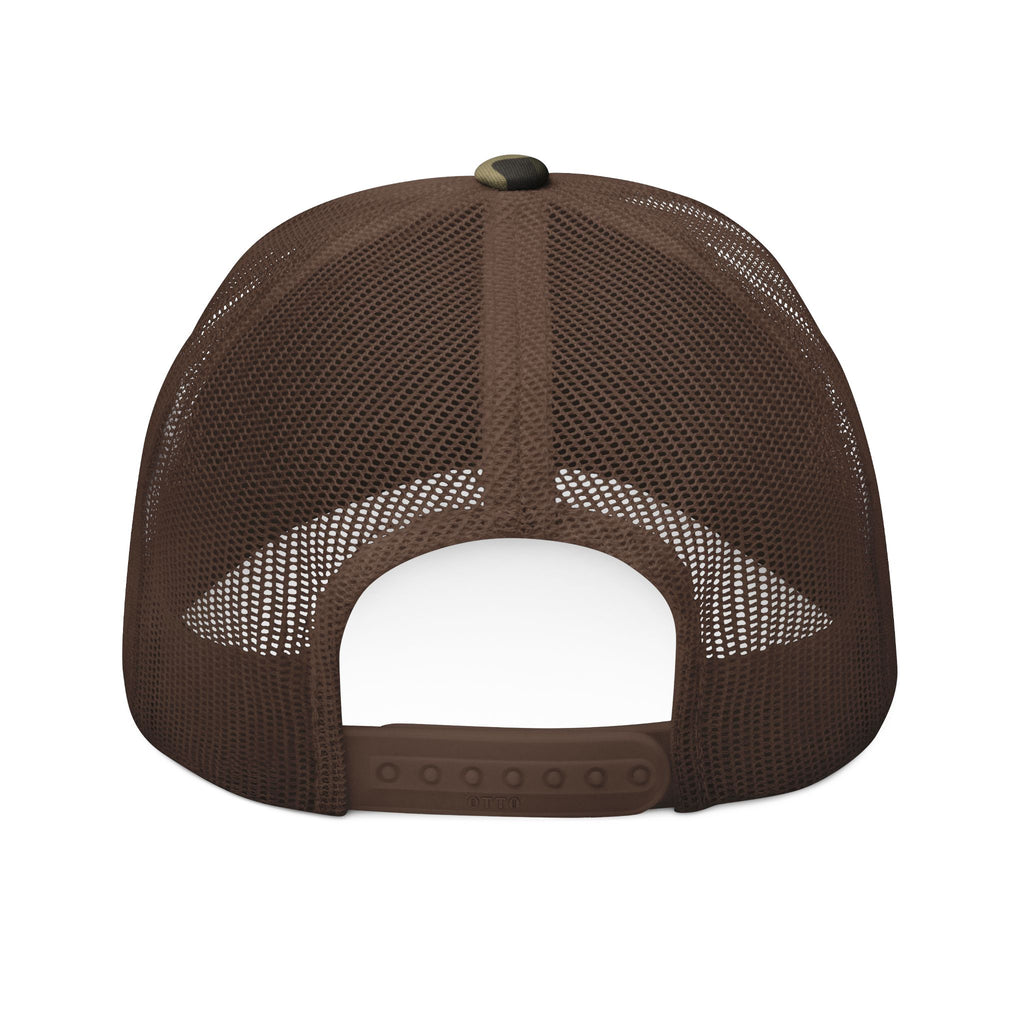 Camouflage Embroidered Trucker Hat for Outdoor Enthusiasts